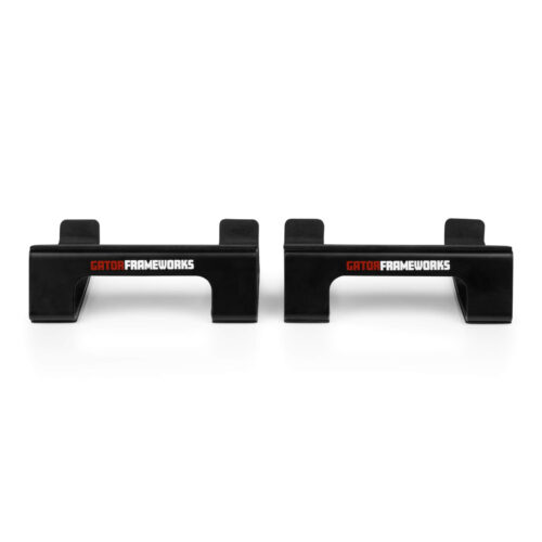 זוג מעמדים זוויתיים עבור מוניטורים קטנים Gator Desktop Speaker Wedge Stand Pair