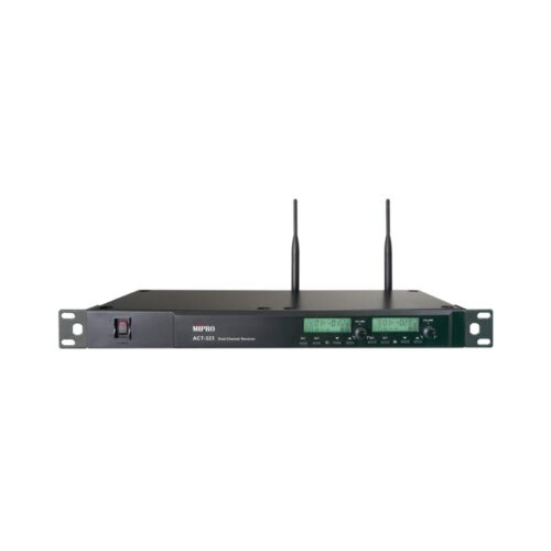 מקלט כפול אלחוטי מסדרת 323, טווח תדרים 498-510MHz (לא כולל מיק' אלחוטי ידני/מדונה) Mipro