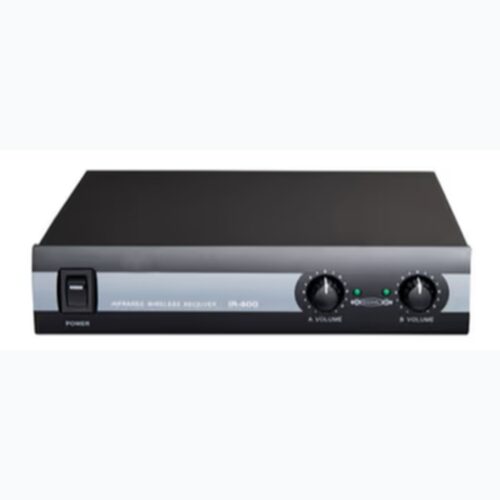 מקלט מיקרופון אלחוטי IR כפול ProAudio IR-400