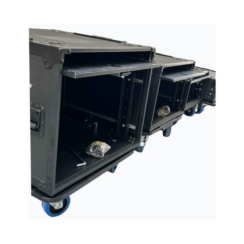 מארז Stack-Rack 19" 5U עם כיסוי נשלף ומסילות מתכווננות
