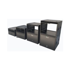 מארז Stack-Rack 19″ 6U עם כיסוי נשלף ומסילות מתכווננות