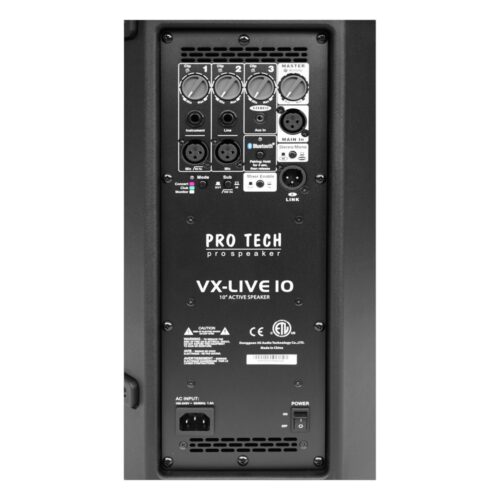 רמקול "10 מוגבר 2Way בהספק 1000W Peak עם PRO TECH Bluetooth