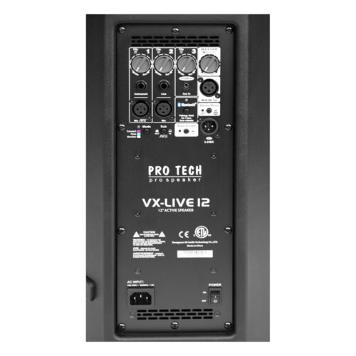 רמקול "12 מוגבר 2Way בהספק 1000W Peak עם PRO TECH Bluetooth