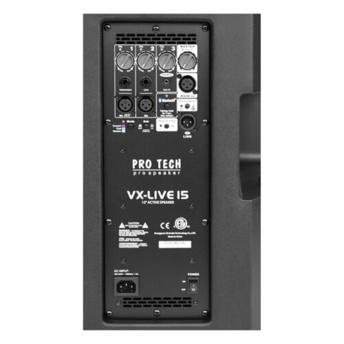 רמקול "15 מוגבר 2Way בהספק 1000W Peak עם PRO TECH Bluetooth