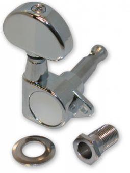 סט מפתחות לגיטרה אקוסטית 3+3 בורג באמצע Custom Eagle Gmh-935/c Chrome