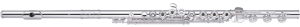חליל צד כסף ארובות מולחמות ברוגר סיסטם ראש MX-2 עם רייזר זהב Miyazawa BR958-2G