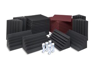 חבילת ספוגים לאקוסטיקה לחדר צבע אדום EZ Foam Acoustic Pack Medium