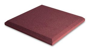 ספוג אקוסטי אדום שטוח EZ FOAM FLAT 60 x 60 x 5 cm Ez acoustics
