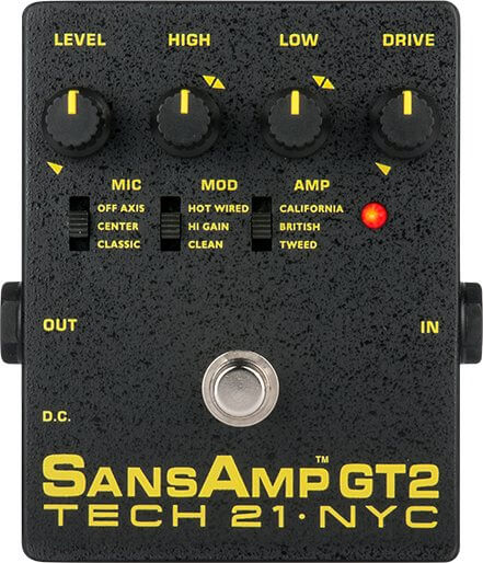 מדמה מגברים אנלוגי Tech 21 Sansamp GT2