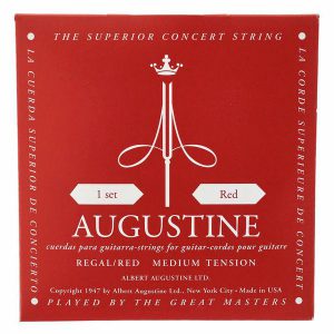 סט מיתרים לגיטרה קלאסית אוגוסטין אדום  Augustine Classic Red Regal