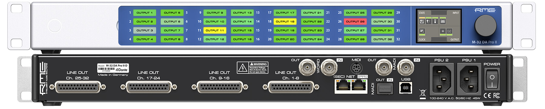 ממיר דיגיטלי-אנלוגי RME M-32 DA Pro II D