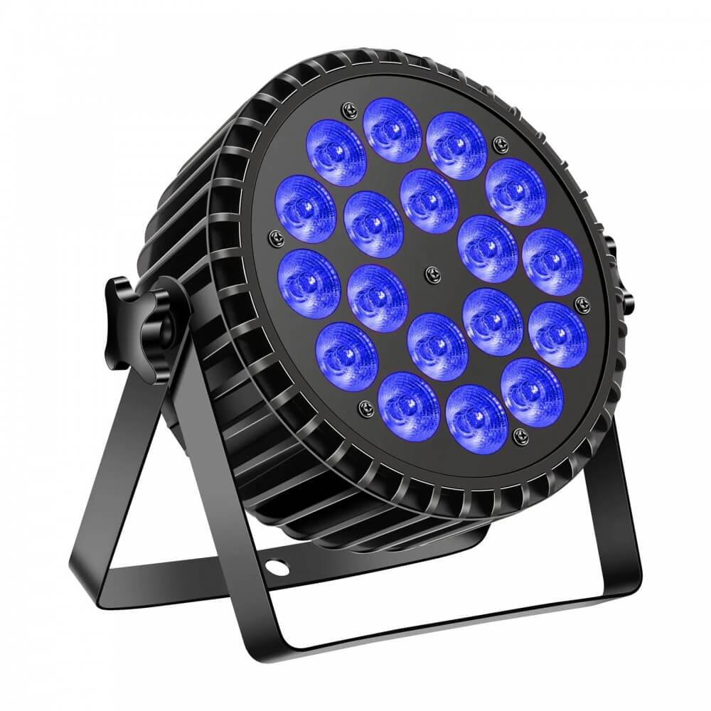 פנס תומס לד,FLAT 4in1 18*10Watt RGBWC864-2 Apextone