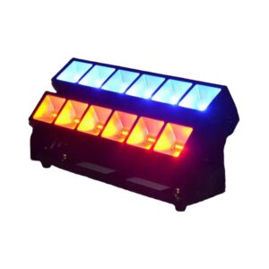 פנס לד 360W עם 36 לדים RGB + WW + CW, שליטה DMX, קירור פסיבי