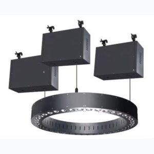 סט במארז, גוף תאורה טבעת BEAM ממונעת להרמה והורדה (טבעת + 3 מנועים) בהספק 30x40W