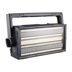 2 פנסי סטרוב היברידי עוצמתי 700W עם שליטה פיקסלית, דירוג IP65 צבע גוף שחור כולל מארז