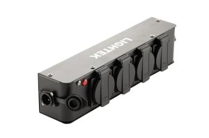 קופסת פיצול כניסה יציאה POWERCON כתום ל 4 שקעים ישראלים