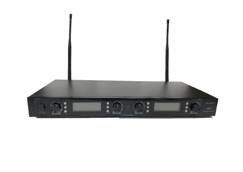 מקלט אלחוטי ל 4 מיקרופונים רב תדר עם אוזניים UMT UHF-5400-5M