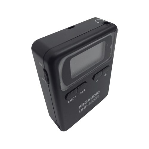 יחידת מקלט 40 תדרים תצוגה דיגיטאלית + אוזניה ProAudio