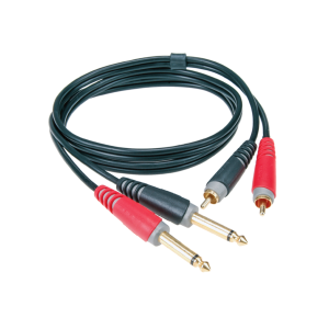 כבל 2xPL-2xRCA באורך 3 מ` מקצועי KLOTZ