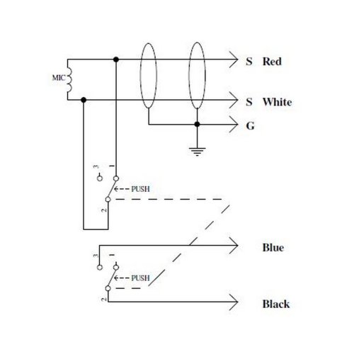 מיקרופון כריזה PTT חיבור XLR