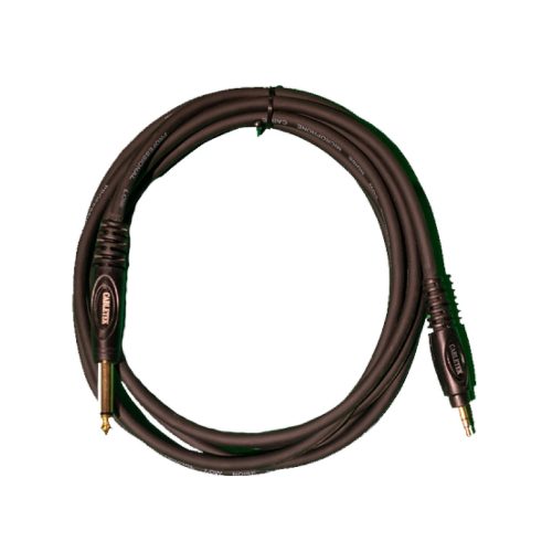 כבל סאונד מעבר מ PL 3.5mm סטריאו זכר ל PL 6.3mm מונו זכר 3 מטר דגם HPC012 מבית CABLETEK