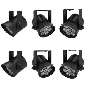 פאר לד מקצועי 7x20W, נטען, עמיד למים, עם לדים בטכנולוגיית RGB + Lime לשליטה מתקדמת.