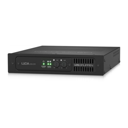 מגבר קומפקטי להתקנות 2x120W עם 4 כניסות ו-4 יציאות, DSP וניהול מטריצה LAB GRUPPEN LUCIA 240/2M