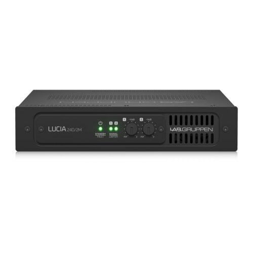 מגבר קומפקטי להתקנות 2x120W עם 4 כניסות ו-4 יציאות, DSP וניהול מטריצה LAB GRUPPEN LUCIA 240/2M