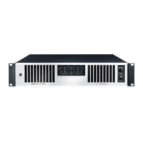 מגבר 4 ערוצים להתקנות 4x1200W עם אפשרות לעבוד 70V/100V/Low-Z לכל ערוץ - LAB GRUPPEN C48:4
