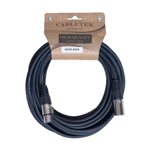 כבל XLR-XLR באורך 10 מטר Cabletek