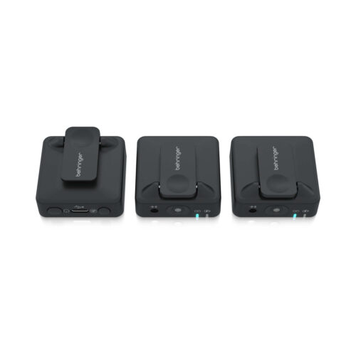 מערכת מיקרופון אלחוטית דיגיטלית Clip-On 2.4GHz ליוצרי תוכן וצילום Behringer