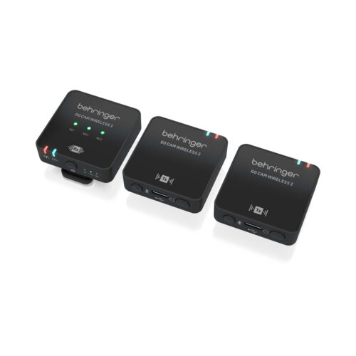 מערכת מיקרופון אלחוטית דיגיטלית Clip-On 2.4GHz ליוצרי תוכן וצילום Behringer
