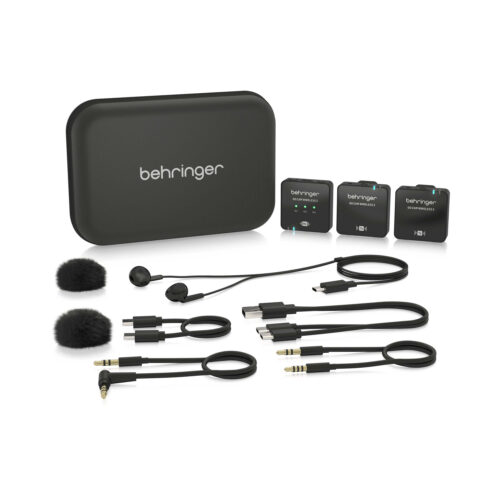 מערכת מיקרופון אלחוטית דיגיטלית Clip-On 2.4GHz ליוצרי תוכן וצילום Behringer