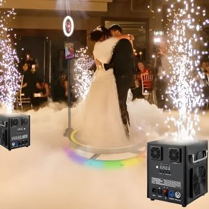 מכונת זיקוקים קרים נשלטת ע”י DMX ושלט IR מבית DJ-POWER