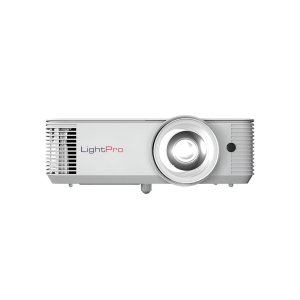 מקרן DLP קצר טווח, בהירות 3,800 לומן, רזולוציית WXGA, יחס ניגודיות 1:30,000