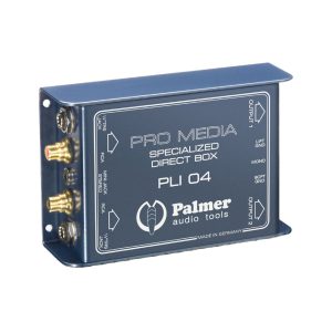 DI פסיבי RCA הכולל 2 כניסות 3.5 מ”מ ל-2 XLR מדגם PLI04 מבית PALMER