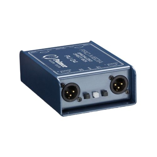 DI פסיבי RCA הכולל 2 כניסות 3.5 מ"מ ל-2 XLR מדגם PLI04 מבית PALMER