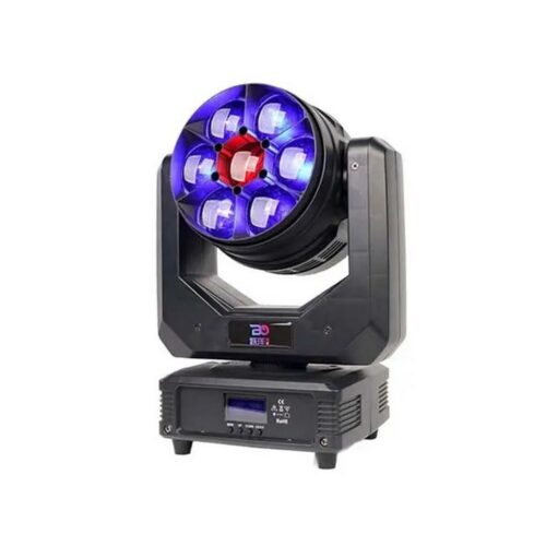 פנס Bee Eye Moving Head עוצמתי 7x40W RGBW, זום ממונע 3.5°-45° ושליטה פרטנית בכל לד