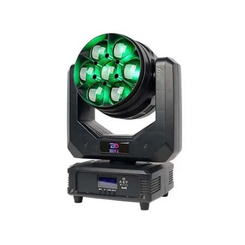 פנס Bee Eye Moving Head עוצמתי 7x40W RGBW, זום ממונע 3.5°-45° ושליטה פרטנית בכל לד