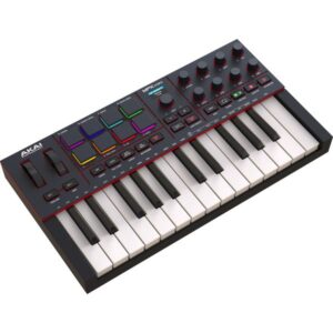 מקלדת שליטה קומפקטית Akai MPK Mini IV בצבע שחור