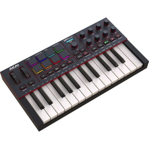 מקלדת שליטה קומפקטית Akai MPK Mini IV בצבע שחור