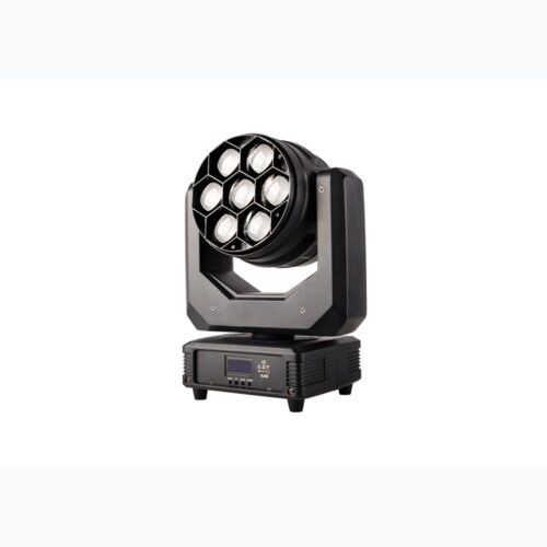 פנס מובינג 7x40W RGBW טווח זום 7-45 מעלות באריזת קרטון בודדת