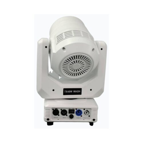 פנס מובינג 7x40W RGBW טווח זום 7-45 מעלות באריזת קרטון בודדת בצבע לבן