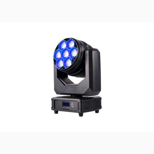 פנס מובינג 7x40W RGBW טווח זום 7-45 מעלות באריזת קרטון בודדת