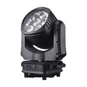4 פנסי מובינג AURA 760B עם אפקט קליידוסקופי 7x60W RGBW + 180×0.2W RGB צבע גוף שחור כולל מארז
