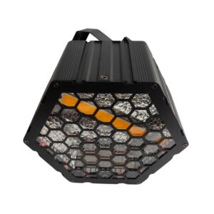 פנס רטרו COB60W ו- 72×0.3W RGB עם שליטה DMX