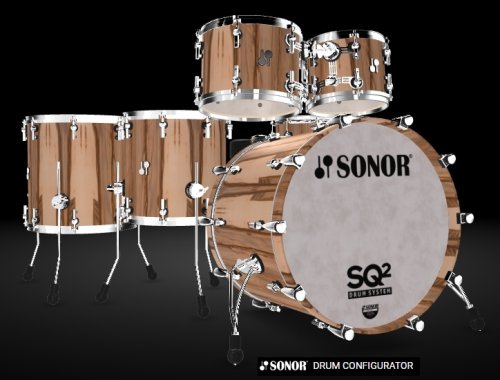 מערכת תופים 6 חלקים "22 SONOR SQ2 maple / Scandinavian Birch