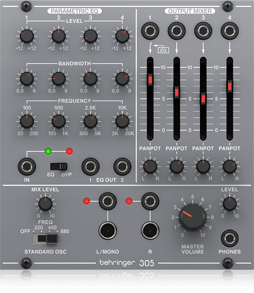 מודול Eurorack דגם Behringer 305 EQ/Mixer/Output