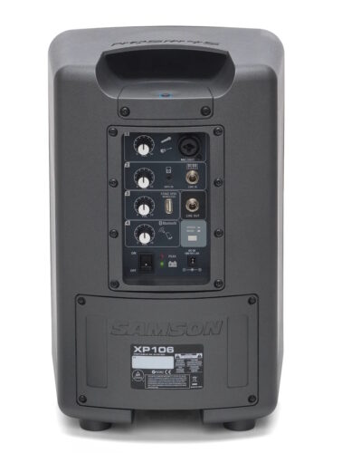 רמקול "6 מוגבר נטען + מיקרופון עם כבל SAMSON ESAXP106 100W Bluetooth
