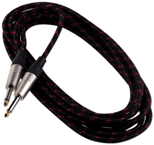 כבל 3מ’ PL-PL ציפוי בד WARWICK RCL30203 TC BLACK